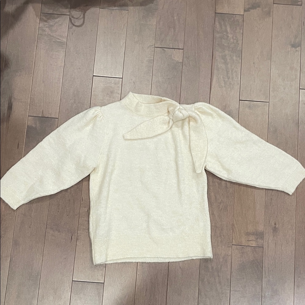 Mango Cream Knit Sweater